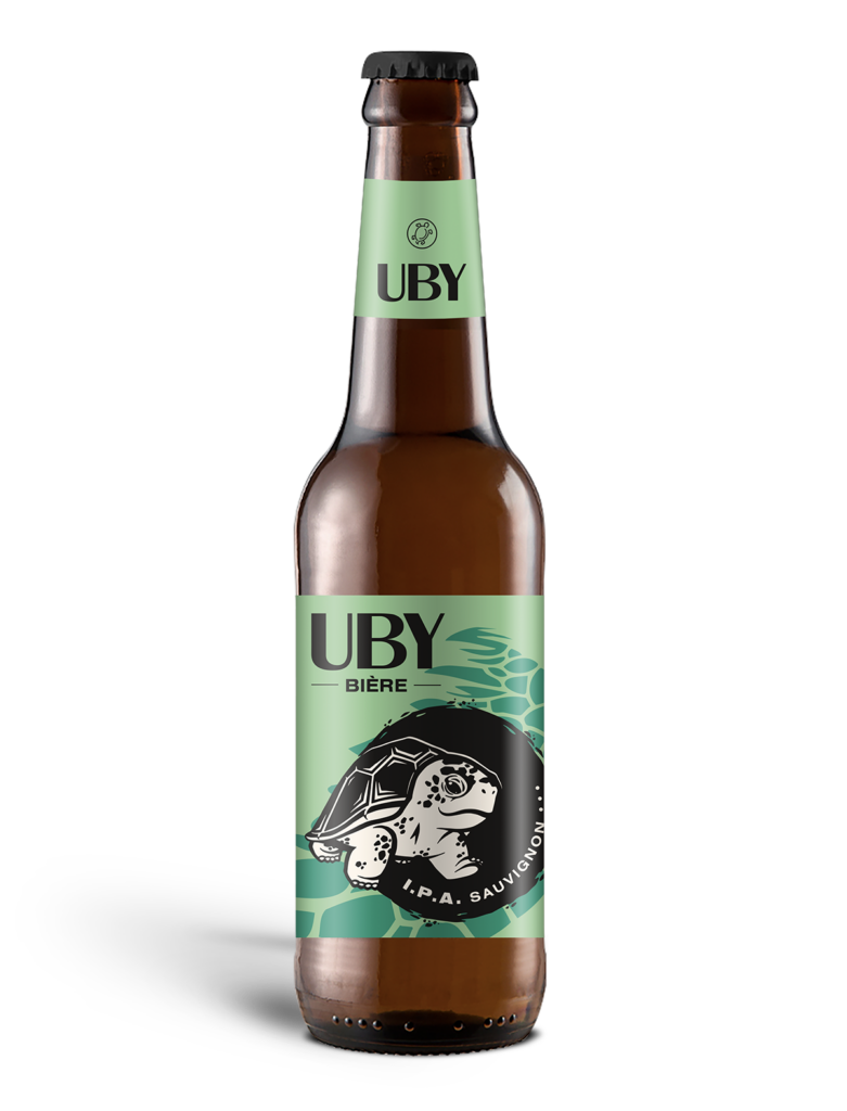Ceci est une photo d'une bière IPA (Indian pale ale) d'UBY